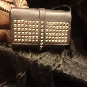 Black studded small purse